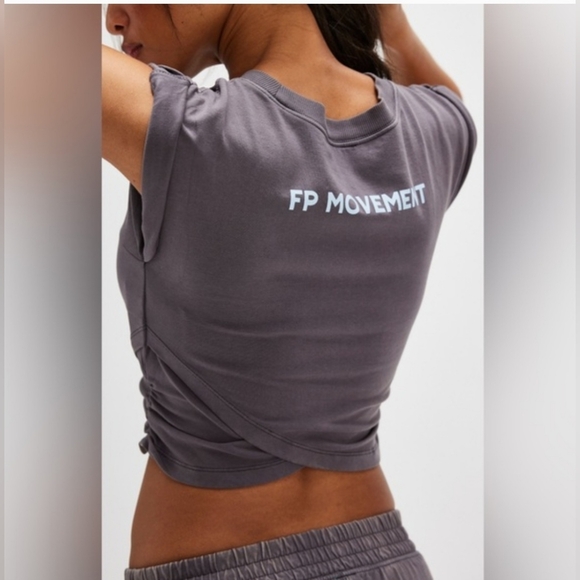 NWT FP Movement Hot Shot Logo Crossover Set Dark Shadow - Picture 6 of 15